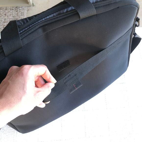 Samsonite Unisex Laptop Bag Briefcase Black Padded Adjust Shoulder Strap 13x18 - Picture 4 of 8